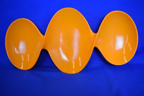 Orange Melmac Snack Tray