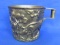 Vintage Reproduction of Ancient Vaphio Cup – Man Tethering Bulls – 2 1/2” tall