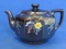 Hand Painted Brown Glaze Teapot – Made in Japan – 7 1/2” from spout to handle