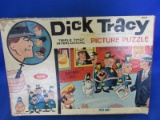 Dick Tracy Picture Puzzle “Man Hunt”   (Used) 10x14” over 60 pieces – Jaymar