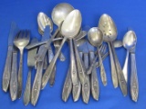 Mixed Lot of Silverplate Flatware – Many Pieces called Silver Tulip by IS