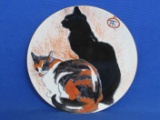 Limoges Porcelain Plate – Philippe Deshoulieres Lourioux – Cats – 7 1/2” in diameter