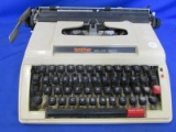 Manual Typewriter: Brother Deluxe 762 TR  (Needs cleaning) Appx 15” W x 12 1/2” D x 4” T