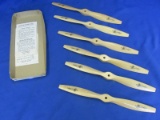 6 J Zinger 11-7  Wooden Propellers – NOS condition w/ Instructions (no box)