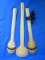 Trio of Wooden Spoons – Matching Pair 14” T & 1  is 17” L