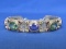 Sterling Silver Bracelet by Nicky Butler – Faceted Gemstones – 7 1/2” long – 30.9 grams
