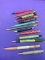 13 Vintage Mechanical Pencils In Ecclectic Shapes/Colors -3 Germany