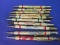 10 Vintage Pearlized Mechanical Pencils w/ Advertising