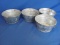 Lot of 4 Vintage Galvanized Pails with Handles – 6 1/4” diameter openings
