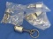 4 Key Chains with Auto Pistons, 3 in Sealed Bags – Rubber seal cracked