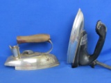 2 Vintage General Electric Clothes Irons – Great for Doorstops or Bookends!