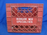 Plastic Crate “Kohler Mix Specialties” - 13” square – Sturdy