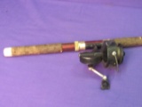 Fishing Pole with Reel – Both Unmarked – About 77” long