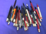 35 Vintage Mechanical Pencils w/ Advertising – Autopoint Mostly