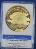 Historical 1933 Gold Double Eagle Replica
