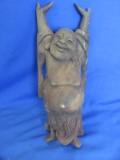 Buddha Statue with Hands in the Air – made of a softer wood