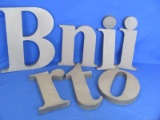 Aluminum Letters – B – r – o – t – 2i's – n – weight 12# with flat