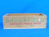 Wood Cheese Box “Swift's Premium Quality Brookfield” 2 Lbs Size