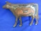 Vintage Painted Steel Cow Weather Vane Critter (with some copper & Black Paint Finish)