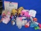 Box of Pink Barbie Furniture, 2 Dolls, Asst. Clothing & Barbie's  Doll Horse