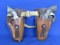 Pair of Vintage Hubley “Tex” Cap Guns with Belt & Holsters – Guns are 5 1/2” long
