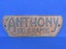 Metal Sign “Anthony Teleramic” 10” x 3 1/2” - Vintage from Anthony Liftgates, Inc.