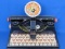 Vintage Tin Litho Toy “De-Luxe Dial Typewriter” by Marx – 11” wide at top