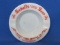 Milk Glass Ashtray “Schell's Pleasure Packed Beer – New Ulm, Minnesota” 5 1/2” in diameter