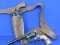 Pair of Mattel Fanner 50 Cap Gun Pistols with Plastic Belt & Holsters – Guns are 10 1/2” long