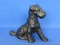 Cast Metal (Not Iron) Dog Bank – 4 1/2” tall – Very cute