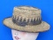 Woven Wicker? Straw? Hat – 2-Tone – Native American Made?