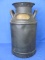 Metal Milk Can with Plaque “Rollie A. Murphy - Round Prairie, Minn.” 19 3/4” tall