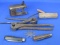 Lot of Vintage Tools: Clamp, Pick, 2 Folding Knives & more