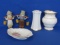 Porcelain/Ceramic: Hatpin Holder marked RS Germany, Dutch Boy & Girl made in Japan