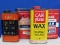 4 Vintage Tins: Wards Stove Top Dressing, Johnson's Car-Plate Wax, Las-Stik