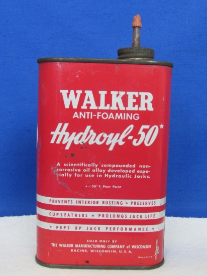 Walker Anti-Foaming Hydroyl-50 Tin – Made in Racine, Wisconsin – 7 1/4” tall