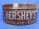 Massive Vintage Hershey's Chocolate  and Cocoa  Tin  - Graphic Both sides