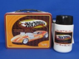 1998 Hot Wheels Twin Mill Metal Lunchbox with Thermos & Paper