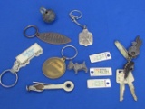 Misc: Key Chains – Keys – Bell – Pipe Tapper – Some Advertising