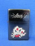 Sailor Jerry Silvertone Lighter with Lucky Playing Cards – 2007 Limited Edition