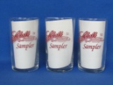 3 Schell Brewing Co. Sampler Glass Tumblers – 4” tall