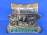 Banthrico Metal Bank “First National Bank of Aberdeen” SD – Covered Wagon 4 1/2” wide