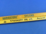 2 Square Wood Yardsticks: Harvestore Systems & Stoskopf Oil Co. of Decorah, Iowa