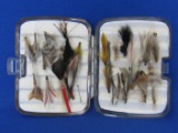 Small Plano Case with Fly Fishing Lures – Case is 4” x 3”