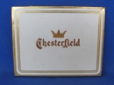 Chesterfield Cigarettes Tin – White & Gold – 5 1/2” x 4 1/2”