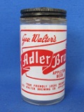 Vintage Glass Salt Shaker “Geo. Walter's Adler-Brau Appleton Beer” - WI – 3 3/4” tall