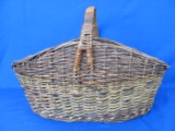 Decorative Wicker Basket – 20” long – 14” wide – About 13” tall