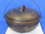 Wagner Cast Iron #4 Dutch Oven – No. 9 Skillet Cover – 11 1/4” in diameter