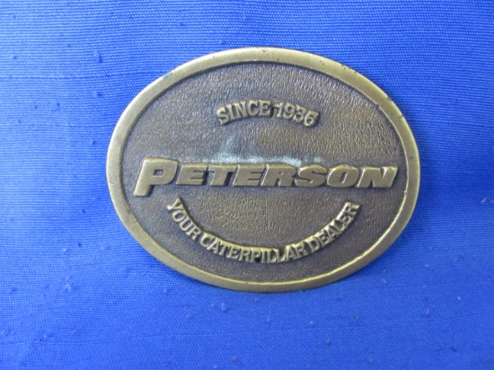 Peterson Caterpillar Dealer Belt Buckle