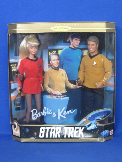 barbie and ken star trek 30th anniversary 1996 value